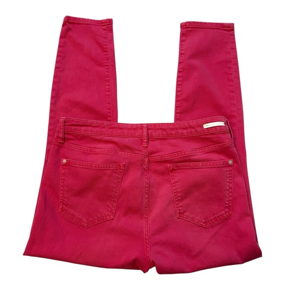 Pilcro & The Letterpress Mid Rise Skinny Stet Pink Jeans, Sz 32 - Picture 8 of 15